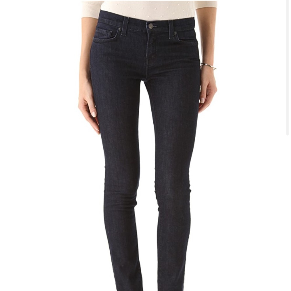 J Brand Mid-Rise Rail Jeans